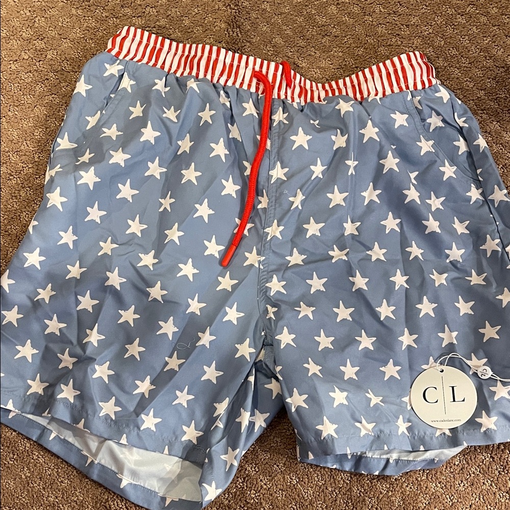 Caden Lane Flag Men’s Bathing Suit NET size Small